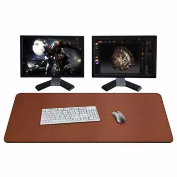 Коврик для мыши ZORESYN XXL Large Mouse Pad x PU Leather Extended Large Gaming Mouse Pad Base и Waterproof Desktop Keyboard Extended Mouse Pad (110 50см) -