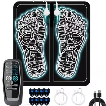 Коврик для ног EMS Уход за ногами Икры Стопы 9 режимов 30 уровней Силовые тренажеры для мышц Шея Плечи Спина Талия Бедра Тренировка ног Простота в эксплуатации USB