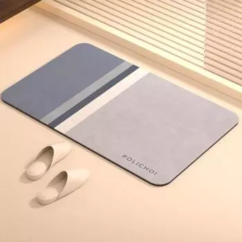 Коврик для ног из диатомита, впитывающий коврик для ванной, напольный ковер, нескользящий, быстросохнущий, коврик для туалета, моющийся 45cmx70cm