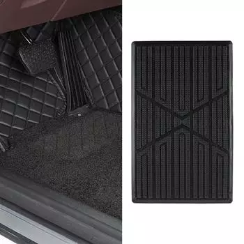 Коврик для ног из ПВХ, коврик для пятки, накладка на педаль, противоскользящий коврик, количество 1 чёрный