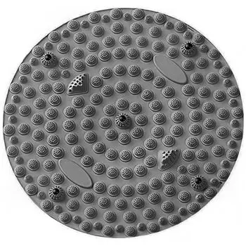 Коврик для ног SELENEFF, 54 см, акупрессурная доска, большой коврик для ног, круглый магнитный коврик для снятия болевых ощущений и усталости, коврик для ног серый
