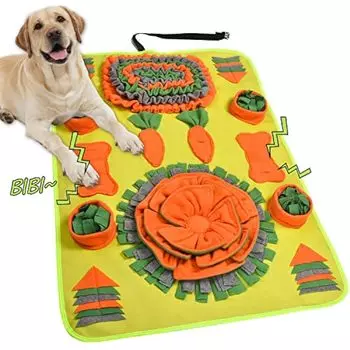 Коврик для нюханья для собак, большой коврик для нюхания и копания для собак размером 40 x 28 дюймов для щенков, развивающие игрушки для собак, игровой коврик для умственной стимуляции и скуки для маленьких и средних собак красный