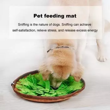 Коврик для нюханья домашних животных, портативный нескользящий дизайн, коврик для кормления кошек, складной коврик для тренировки запаха собак, товары для домашних животных зелёный/серый
