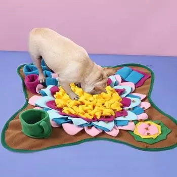 Коврик для нюханья собаки, противоскользящий, для снятия давления, яркий цвет, кормление для носа, медленное кормление