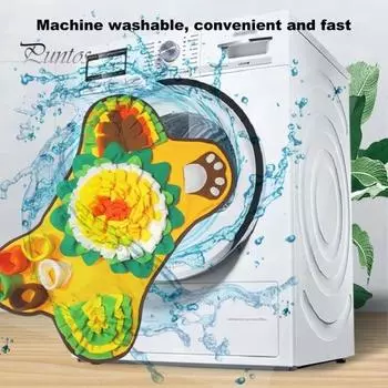 Коврик для нюхания собак, коврик для нюхания щенков, коврики для кормления, тренировочный коврик для медленного еды, коврик для лизания собак, игрушки для развития щенков оранжевый