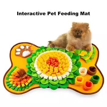 Коврик для нюхания собак, коврик для нюхания щенков, коврики для кормления, тренировочный коврик для медленного еды, коврик для лизания собак, игрушки для развития щенков