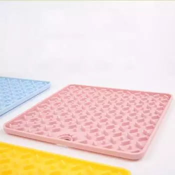 Коврик для облизывания домашних животных, коврик для облизывания собак, присоска для домашних животных, коврик для медленной еды, тазик для медленной еды, препятствующий удушению