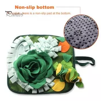 Коврик для обнюхивания домашних животных, интерактивный коврик для морских свинок, коврик для медленного кормления, коврик для кормления кроликов, маленький коврик для домашних животных зелёный