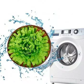 Коврик для обнюхивания собак, складной коврик для медленного кормления, интерактивная головоломка зелёный