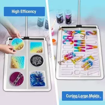 Коврик для отверждения смолы, нагревательная машина для смолы, быстрая сушилка для форм из эпоксидной смолы, нагревательная подставка с таймером для литья смолы, изготовление поделок