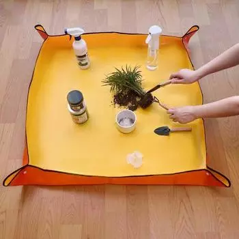 Коврик для пересадки комнатных растений Складной водонепроницаемый Легко чистящийся Многоразовый коврик Простая установка Широко используемый коврик для пересадки XS