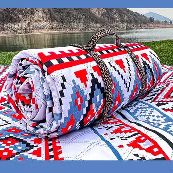 Коврик для пикника, кемпинговое одеяло, бохо, богемное, портативное, модное, пляжное, для семьи в парке