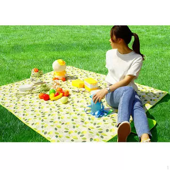 Коврик для пикника, пляжное водостойкое модное одеяло из ткани Оксфорд для игр на открытом воздухе для семьи 200x200cm