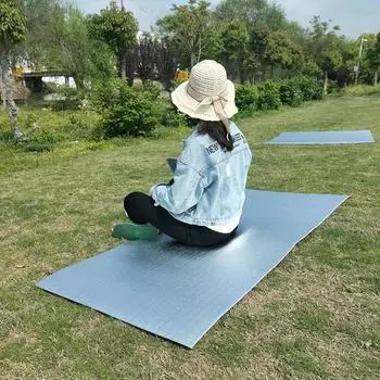 Коврик для пикника с теплоизоляцией из алюминиевой пленки, утолщенный водонепроницаемый коврик для кемпинга, влагостойкий коврик для улицы, коврик из алюминиевой пленки из полиэтилена, спальный коврик для палатки 150cm*60cm*6mm