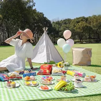 Коврик для пикника, уличный матовый влагостойкий коврик, одеяло для пикника, износостойкая ткань Оксфорд, портативный коврик для палатки