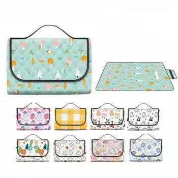 Коврик для пикника, утолщенный, водонепроницаемый, пляжное одеяло, кемпинговая палатка, коврик для травы, коврик для сна на открытом воздухе 150x200cm