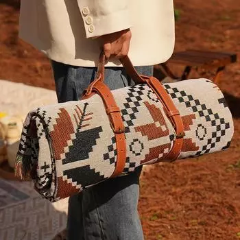 Коврик для пикника, влагостойкий утолщенный коврик для пола в стиле бохо, палатка, одеяло для кемпинга на открытом воздухе, коврик для пикника, одеяло 90*90cm