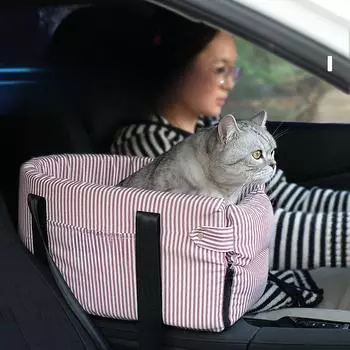 Коврик для питомца в машину для собак с центральным управлением, автомобильный питомник, автомобильный артефакт, сиденье безопасности для собак, плюшевый шпиц, принадлежности для кошек 40 * 22 * 25cm