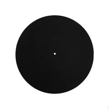 Коврик для пластинок проигрывателя, коврик для пластинок, антистатический, помогает снизить уровень шума, 12-дюймовый силикон для белый