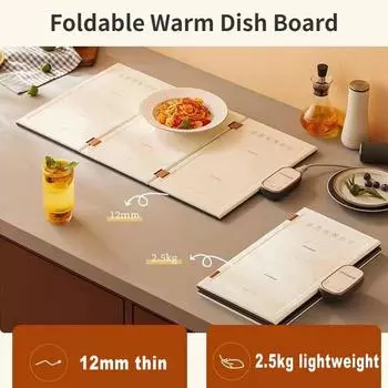 Коврик для подогрева еды на домашний стол, быстроразогревающаяся подставка для теплых блюд, складная изоляционная подставка для еды