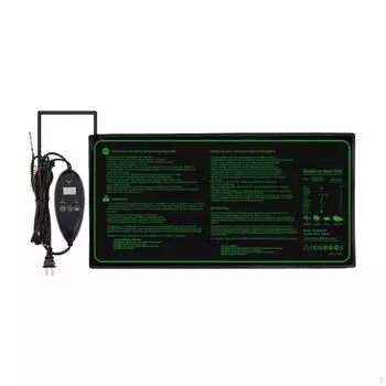 Коврик для подогрева рассады из ПВХ, зимние растения, рассадный коврик для подогрева в помещении, садоводство 20x10 дюймов 20inchx20inch