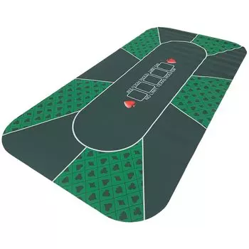 Коврик для покера UPstore 120 см x 60 см Texas Casino с футляром для хранения, аутентичный игровой коврик для карточных игр, игровой стол, баккара, покер, блэкджек, холдем, нескользящий