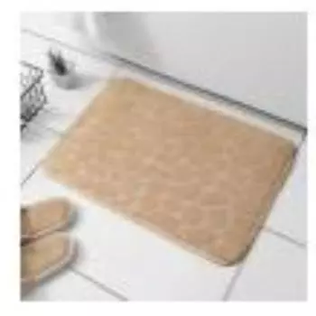 Коврик для пола 1 шт., домашний ковер с тиснением в виде гальки, коврик для двери, впитывающий коврик для ног в туалете, нескользящий коврик для ванной комнаты 40X60CM розовый