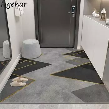 Коврик для пола Бытовой Простой Современный Добро пожаловать Уличный ковер Грязеустойчивый Легко чистить Нескользящий Вход Водонепроницаемый Декор 50x80cm