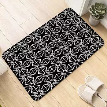 Коврик для пола Crystal Velvet Home Scenery Входная дверь Коврик для кухни Туалет Коврик для ног Ванная комната Нескользящий коврик 40x60