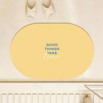 Коврик для пола Diatom Mud для ванной комнаты, устойчивый к грязи и впитывающий воду, простой в уходе коврик для пола для ванной комнаты, быстросохнущий противоскользящий коврик для входа в ванную комнату 40 * 60Cm