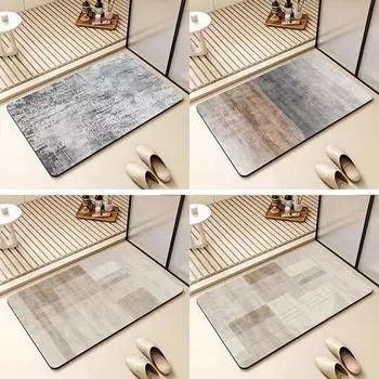 Коврик для пола Diatom Mud Wasabi Wind, противоскользящий коврик для ванной комнаты, впитывающий коврик для двери ванной комнаты 50 * 80cm