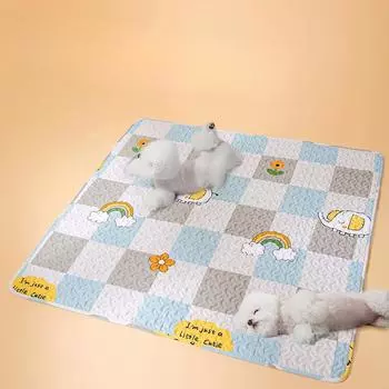 Коврик для пола для домашних животных, коврик для сна для собак, универсальный коврик для всех сезонов, коврик для кошачьего туалета, коврик для клетки для собак, принадлежности для кошек осенью S 50*50