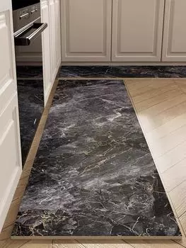 Коврик для пола из диатомовой глины для кухни, маслостойкий, не требующий стирки ковер, нескользящий, впитывающий коврик для дома, коврик для входа в ванную комнату 400MMx600MM