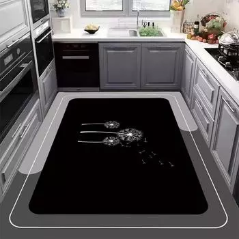 Коврик для пола из диатомовой грязи для кухни, поглощает влагу, не скользит, прост в уходе и его можно резать 40*60cm