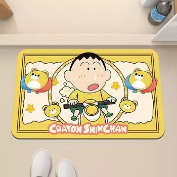 Коврик для пола из диатомовой грязи, поглощающий воду, предупреждающий скольжение, быстросохнущий, для входной двери в ванную комнату, домашний коврик для ног 40*60cm