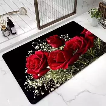 Коврик для пола из диатомовой грязи, впитывающий коврик для ванной комнаты, кухни, входной двери, бытовой быстросохнущий противоскользящий коврик, который можно резать 40x60cm белый