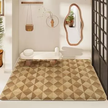 Коврик для пола из ПВХ для скандинавского дома, противоскользящий коврик для ног с защитой от грязи и пыли 45*75cm