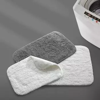 Коврик для пола из утолщенной микрофибры класса люкс, суперабсорбирующий, быстросохнущий, коврик для ванной комнаты с резиновой основой, коврик для кухни, коврик для входной двери 40x60cm серый