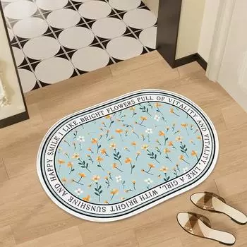 Коврик для пола Коврик для двери Коврик для двери Главная Гостиная Фойе Спальня Кухня Нескользящий ковер Быстросохнущий Входная дверь Входная дверь 40 * 60Cm diatom mud