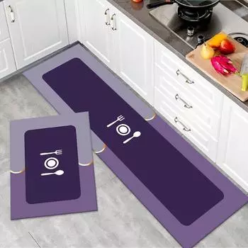 Коврик для пола кухни, ковер для дома, новый впитывающий мягкий коврик, нескользящий и маслянистый, можно тереть, чистый и грязный коврик для ног 45*75cm