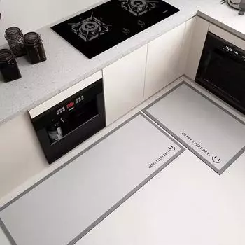 Коврик для пола кухни, впитывающий грязь, маслостойкий, диатомовая грязь, бытовая печать, легкий уход за ковриком для пола в ванной, защита окружающей среды и нескользящий 40X60cm