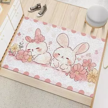 Коврик для пола, нескользящий коврик для входной двери, износостойкий коврик, пылеудаляющий коврик для входной двери, грязеотталкивающий, маслостойкий и грязеотталкивающий коврик для двери 40 * 60CM silk circle