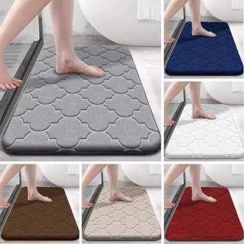 Коврик для пола нескользящий влагопоглощающий предотвращает падения декоративный коврик для гостиной с сильным влагопоглощением для душа 60cm кофейный