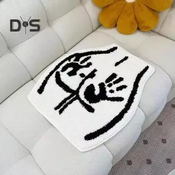 Коврик для пола нескользящий впитывающий воду коврик для ванной комнаты с рисунком от руки в форме бикини стеганый коврик из термопластичной резины для пола коврик для кухни и туалета M