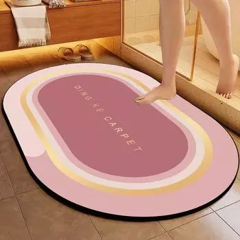 Коврик для пола с диатомовой грязью, впитывающий быстросохнущий коврик для ног в ванной, противоскользящий коврик, водонепроницаемый коврик, ковер для крыльца дома 40X60cm 15.7X23.6in