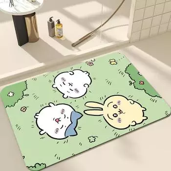 Коврик для пола с рисунком Коврик для ванной Коврик для входной двери Коврик для присоски у туалетной двери 50 * 80Cm