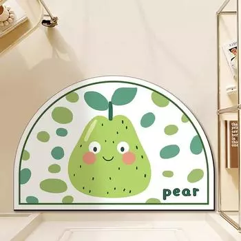 Коврик для пола в помещении, коврик для пола в ванной, туалет, мультяшный абсорбирующий диатомовый ил, быстросохнущий коврик для пола, симпатичный грязе- и влагостойкий коврик для пола 40 * 60CM Diatom Mud