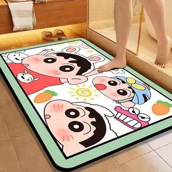 Коврик для пола в стиле диатомовой грязи, коврик для ванной комнаты, коврик для входной двери, впитывающий коврик для ног в ванной комнате 50 * 80cm