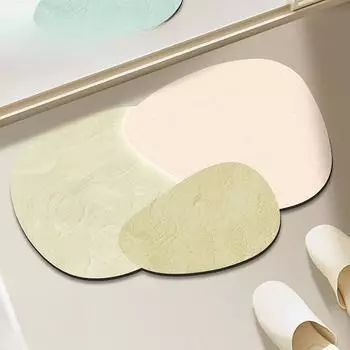 Коврик для пола в ванной комнате диатомовая грязь нескользящий впитывающий мягкий коврик для ванной комнаты коврик для ног на кухне ковер для двери в ванную комнату туалет 30 * 50CM Diatom Mud