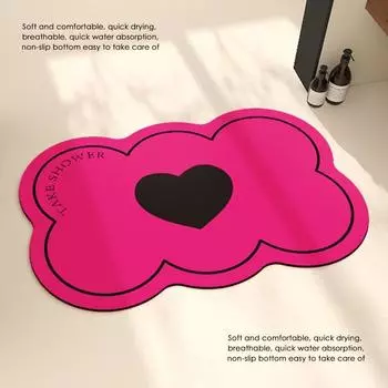 Коврик для пола в ванной комнате Диатомовый грязепоглощающий коврик Advanced Sense для душа, туалета, двери, туалета, нескользящий коврик для ног 40X60cm